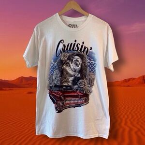 Cruisin’ Graphic Tee – OTL On The Low, Size M, Chicano Art Streetwear Brand new